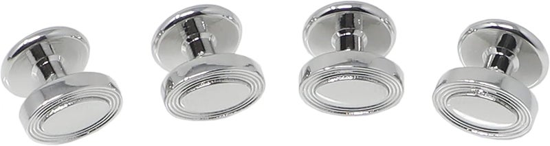 MENDEPOT Men Formal Wear Dress Shirt Cufflinks And Studs Set With Box Wedding Groom Groomsmen Gift - Image 3